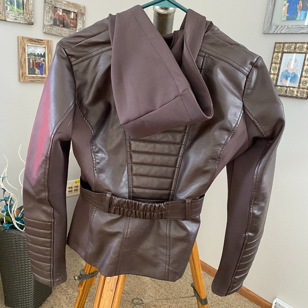 Faux leather jacket